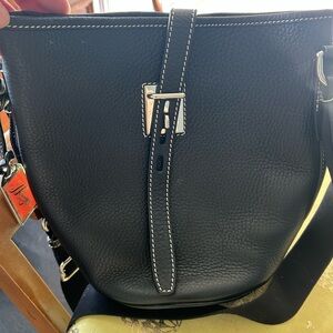 Dooney & Bourke Black Leather Crossbody Bag